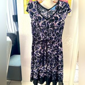 Abstract Print Dress